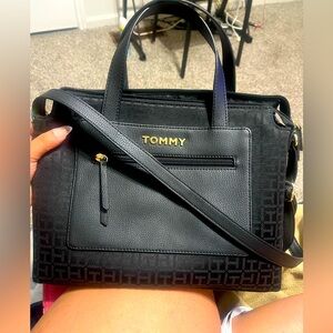 Tommy Hilfiger Black Tonal Tamara II Women Satchel